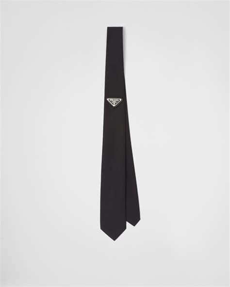 prada tie woman|re nylon gabardine tie.